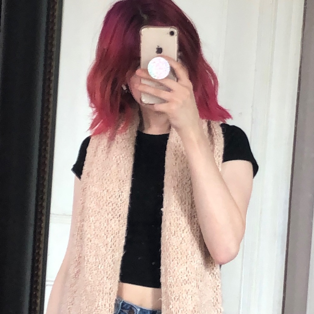 handmade knit scarf